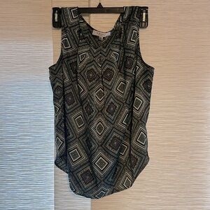 Nine West Patterned Sleeveless Top